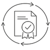 Icon für zertifizierte Qualität und Qualitätsmanagement