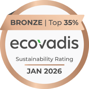 EcoVadis Bronze Medaille für Nachhaltigkeit Top 35 Prozent